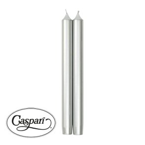 Eksklusive s�lv  stagelys fra Caspari 2 stk.