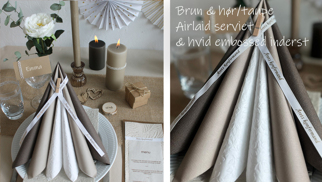 servietter i naturtema
